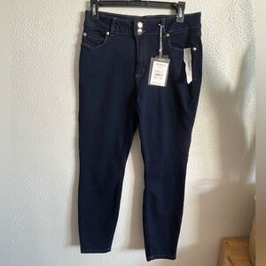 Tahari Women's Dark Blue Skinny Jeans